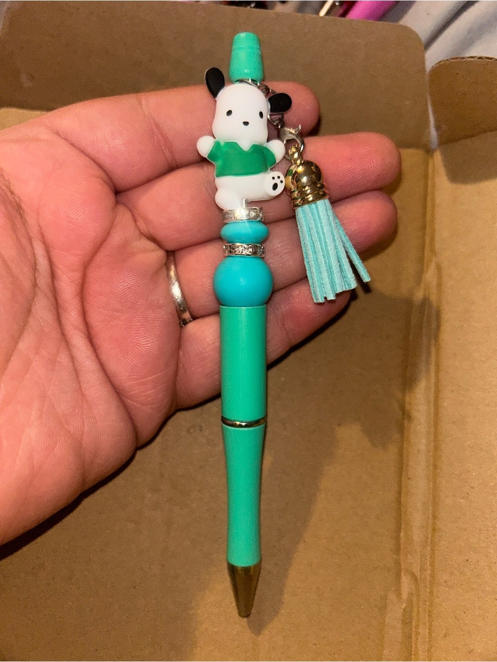 Pochacco beaded pen